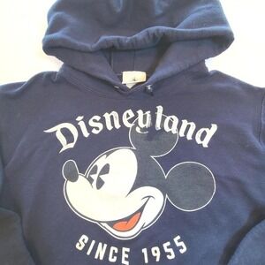Disneyland Mickey Mouse‎ Hoodie Since 1955 Pullover Blue Adult Apparel